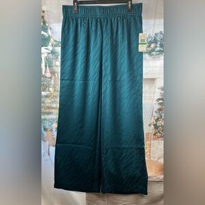 Michael Kors Size:L Women Wide Legs  Pull On Pants Luxe Teal